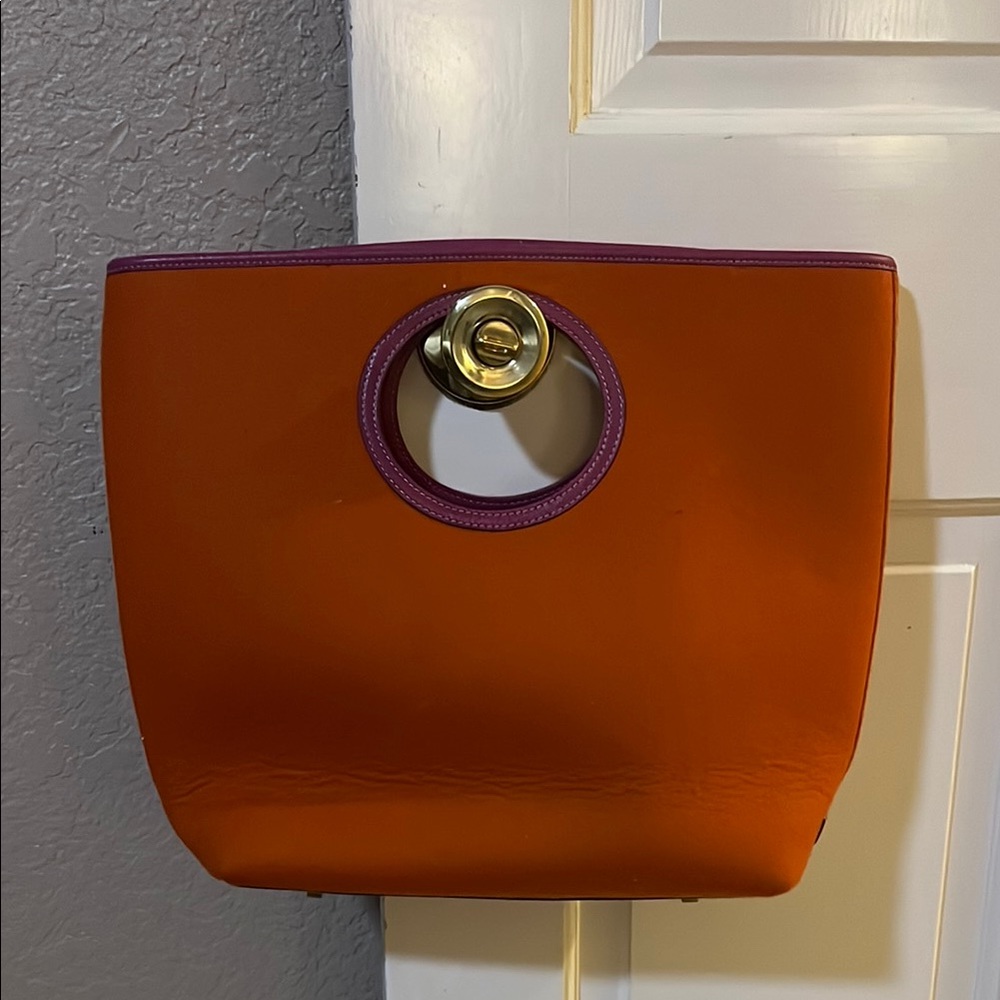 Orange and Purple Women's Bag